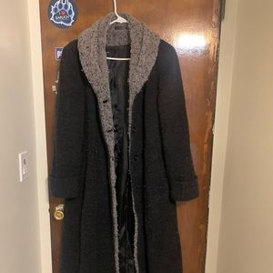 Black Teddy trench coat